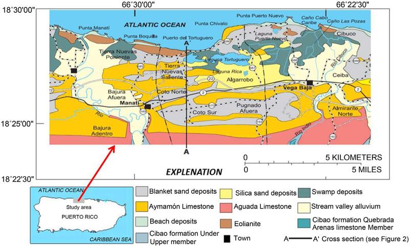 Simulation of Regional Karst Aquifer System and Assessment of Groundwater Resources in Manatí-Vega Baja, Puerto Rico.