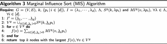Real-time topic-aware influence maximization using preprocessing.