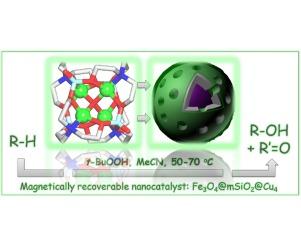 Mild oxidative C−H functionalization of alkanes and alcohols using a magnetic core-shell Fe3O4@mSiO2@Cu4 nanocatalyst