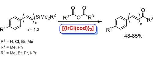 Iridium-catalysed desilylative acylation of 1-alkenylsilanes