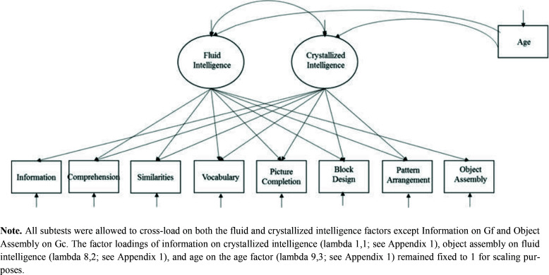 Revisiting measurement invariance in intelligence testing in aging research: Evidence for almost complete metric invariance across age groups.