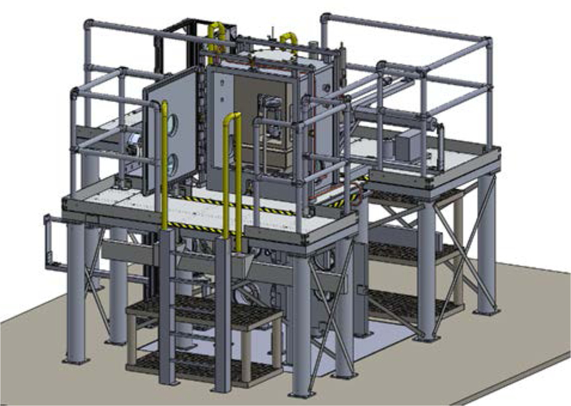 Progress on vacuum-to-air mass calibration system using magnetic suspension to disseminate the Planck-constant realized kilogram.