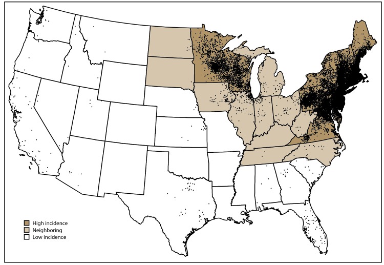 Surveillance for Lyme Disease - United States, 2008-2015.