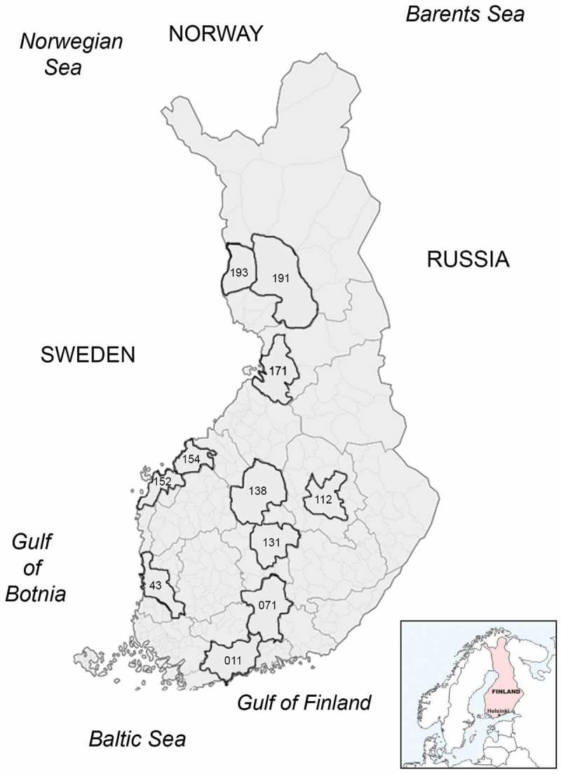 Prevalence and genetic diversity of coronaviruses in wild birds, Finland.