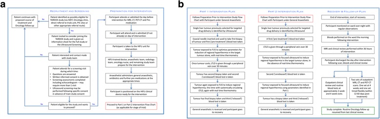 Clinical trial protocol for TARDOX: a phase I study to investigate the feasibility of targeted release of lyso-thermosensitive liposomal doxorubicin (ThermoDox®) using focused ultrasound in patients with liver tumours.