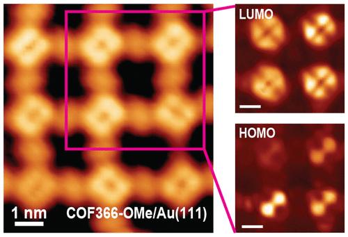 Local Electronic Structure of a Single-Layer Porphyrin-Containing Covalent Organic Framework