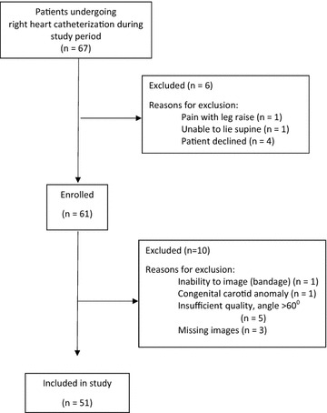 Correlation of carotid blood flow and corrected carotid flow time with invasive cardiac output measurements.