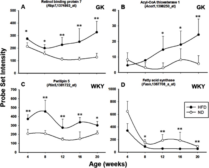 Effects of High-Fat Feeding on Skeletal Muscle Gene Expression in Diabetic Goto-Kakizaki Rats.