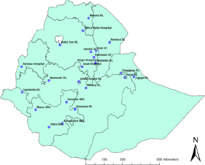 Performance evaluation of malaria microscopists working at rechecking laboratories in Ethiopia.