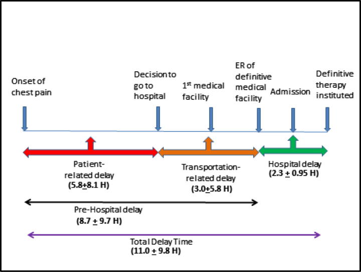 Pre-hospital and hospital delay in patients with non-ST elevation acute coronary syndromes in tertiary care