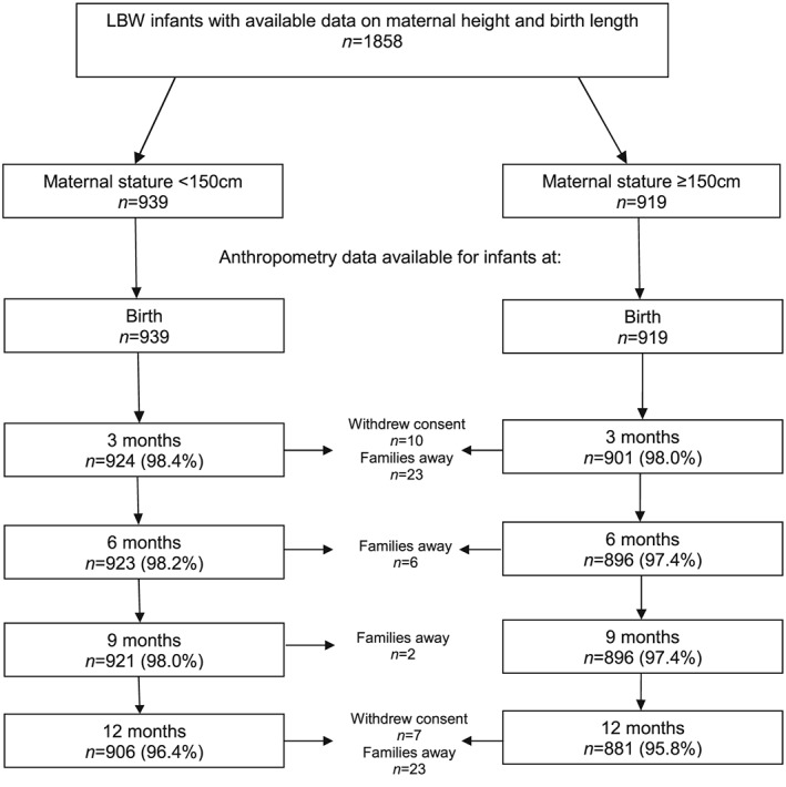 Low-birthweight infants born to short-stature mothers are at additional risk of stunting and poor growth velocity: Evidence from secondary data analyses.
