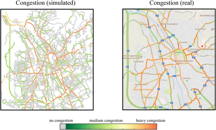 Including traffic jam avoidance in an agent-based network model.