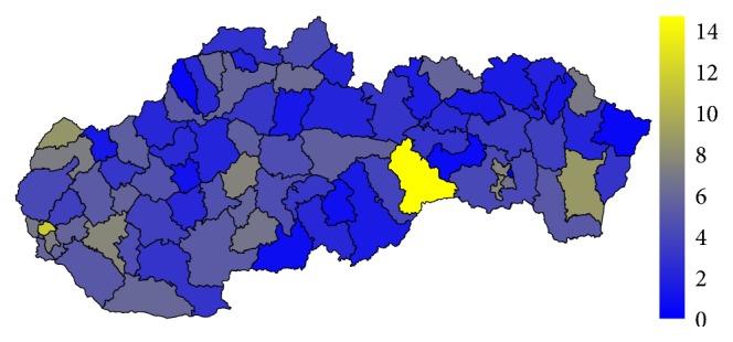 Development of Regional Disparities in Alzheimer's Disease Mortality in the Slovak Republic from 1996 to 2015.