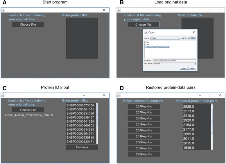 ProSave: an application for restoring quantitative data to manipulated subsets of protein lists.