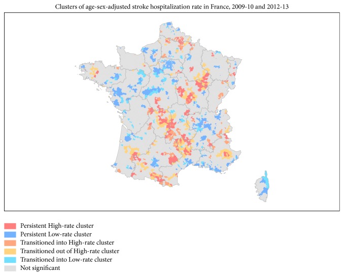 Geographic Variations of Stroke Hospitalization across France: A Diachronic Cluster Analysis.