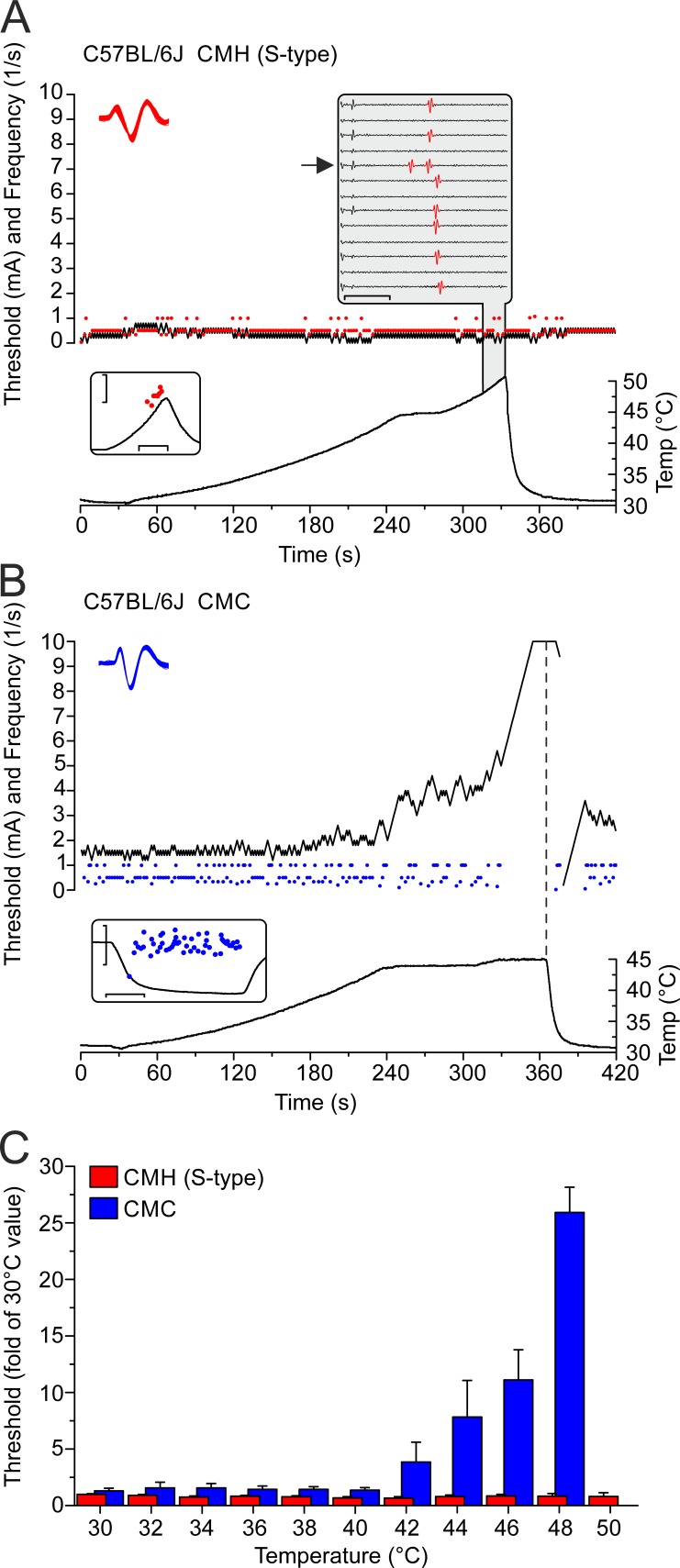 Heat-resistant action potentials require TTX-resistant sodium channels Na<sub>V</sub>1.8 and Na<sub>V</sub>1.9.