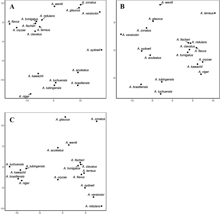 Duplications and losses of genes encoding known elements of the stress defence system of the Aspergilli contribute to the evolution of these filamentous fungi but do not directly influence their environmental stress tolerance