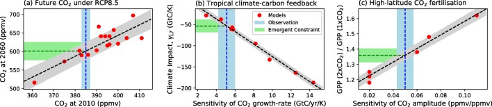 Emergent Constraints on Climate-Carbon Cycle Feedbacks.