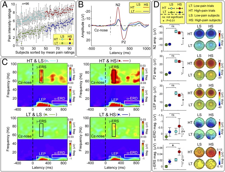 Neural indicators of perceptual variability of pain across species.