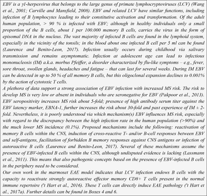 Experimental autoimmune encephalomyelitis in the common marmoset: a translationally relevant model for the cause and course of multiple sclerosis.