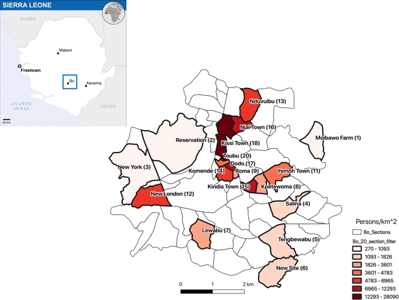 Estimating the size of urban populations using Landsat images: a case study of Bo, Sierra Leone, West Africa.