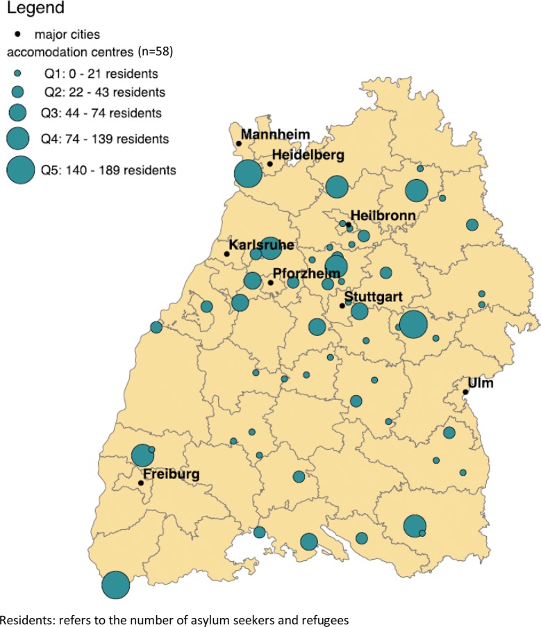 Health monitoring among asylum seekers and refugees: a state-wide, cross-sectional, population-based study in Germany.