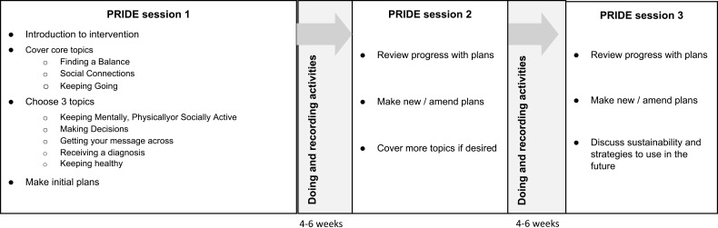 The development of the Promoting Independence in Dementia (PRIDE) intervention to enhance independence in dementia.