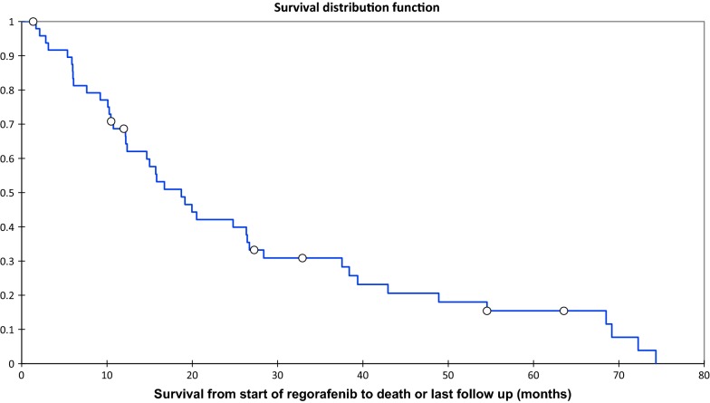 Toxicity management of regorafenib in patients with gastro-intestinal stromal tumour (GIST) in a tertiary cancer centre.