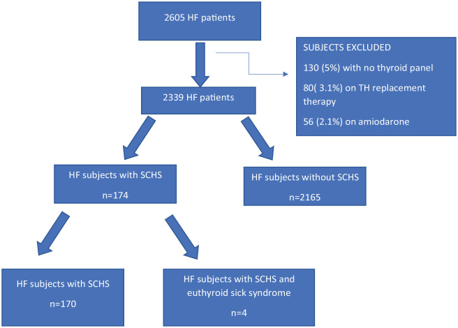 The subclinical hypothyroid state might predict 30-day readmission in patients admitted with acute heart failure syndrome and reduced left ventricular ejection fraction.