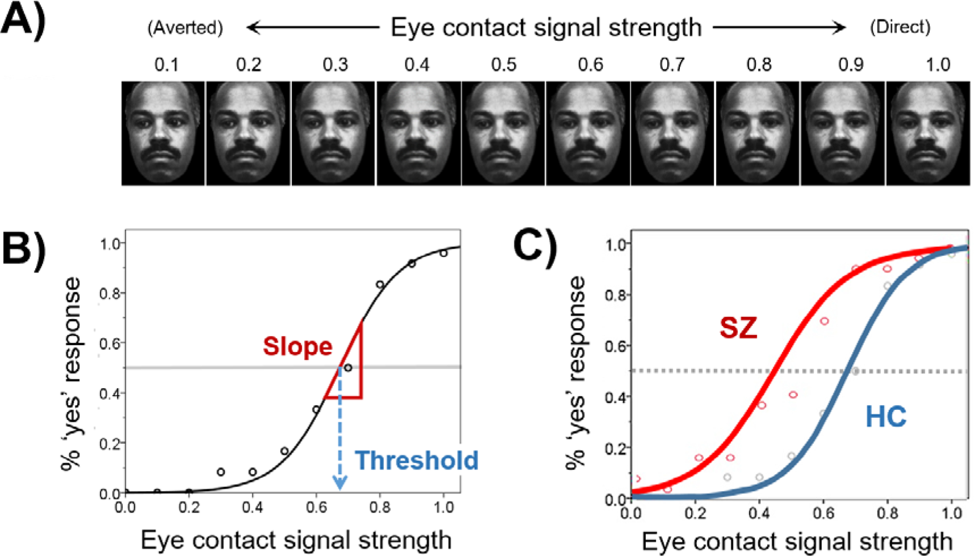 Disrupted Eye Gaze Perception as a Biobehavioral Marker of Social Dysfunction: An RDoC Investigation.