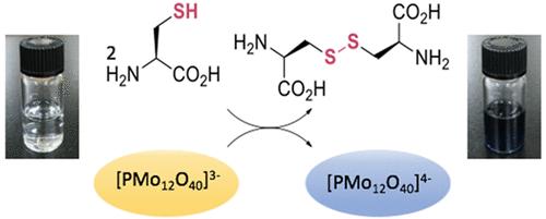 Detection of Thiol Functionality and Disulfide Bond Formation by Polyoxometalate