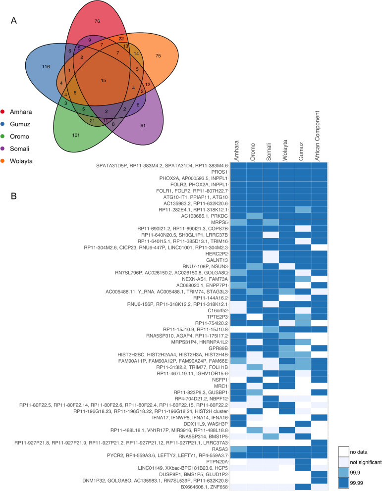 Positive selection in admixed populations from Ethiopia.