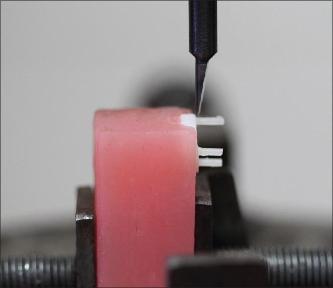 Effect of post etching cleansing on surface microstructure, surface topography, and microshear bond strength of lithium disilicate.
