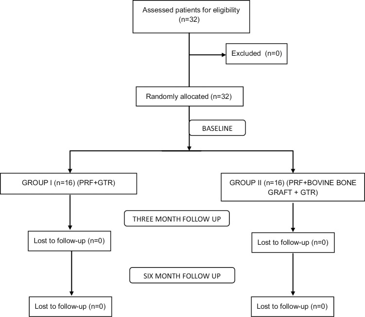 Comparison of Regenerative Potential of Platelet-rich Fibrin Alone and in Combination with Bovine Bone Graft in Intraosseous Defect by Single Flap Approach: A Clinical and Radiographic Study.