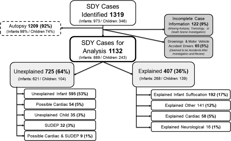 Epidemiology of Sudden Death in a Population-Based Study of Infants and Children