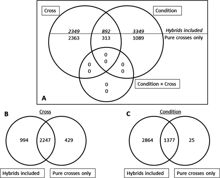 Transcriptomic comparison of communally reared wild, domesticated and hybrid Atlantic salmon fry under stress and control conditions.