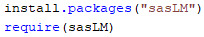 Validation of "sasLM," an R package for linear models with type III sum of squares.