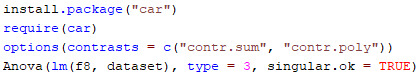 Validation of "sasLM," an R package for linear models with type III sum of squares.