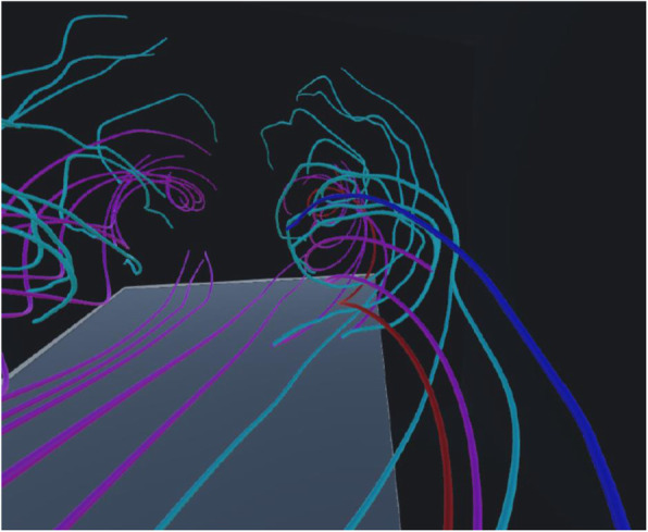 Streamline pair selection for comparative flow field visualization.