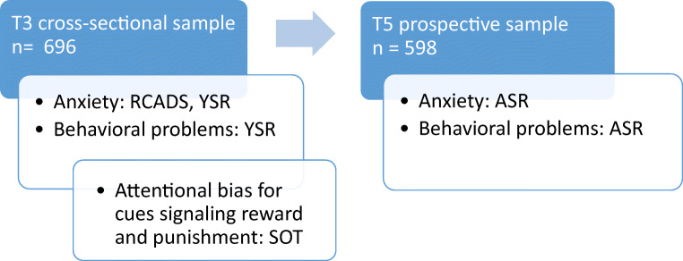 Attentional Bias for Cues Signaling Punishment and Reward in Adolescents: Cross-Sectional and Prognostic Associations with Symptoms of Anxiety and Behavioral Disorders.