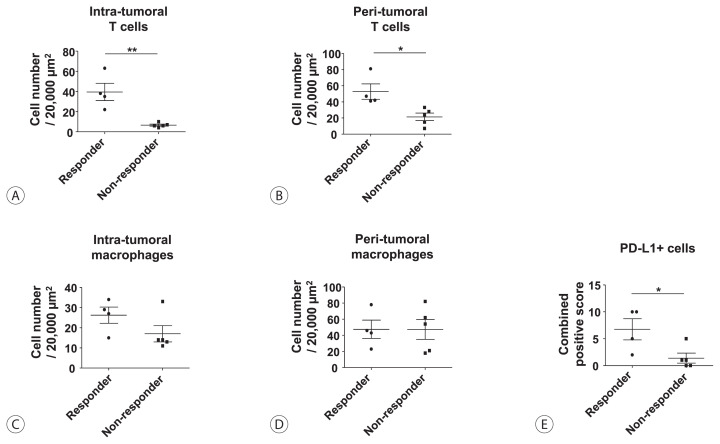 Infiltration of T Cells and Programmed Cell Death Ligand 1-expressing Macrophages as a Potential Predictor of Lenvatinib Response in Hepatocellular Carcinoma.