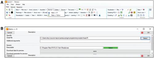 Expanding the Perseus Software for Omics Data Analysis With Custom Plugins