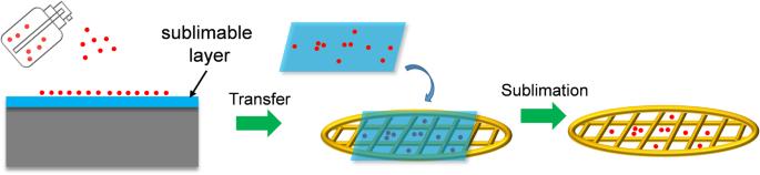 Sublimable materials facilitate the TEM sample preparation of oil-soluble nanomaterials