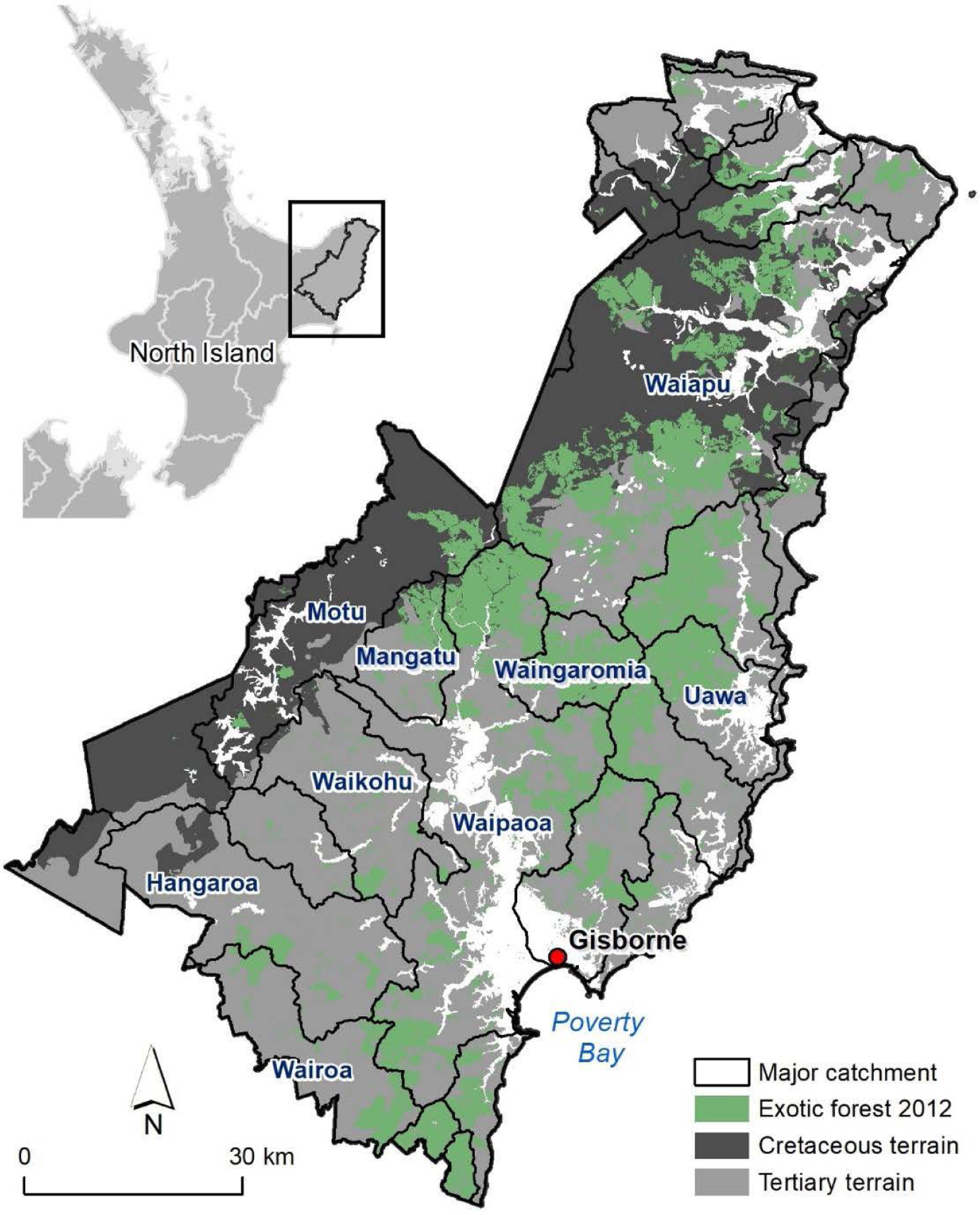 Trade-offs between environmental and economic factors in conversion from exotic pine production to natural regeneration on erosion prone land.