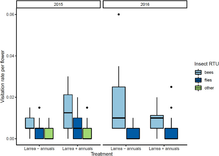 Shrubs as magnets for pollination: A test of facilitation and reciprocity in a shrub-annual facilitation system