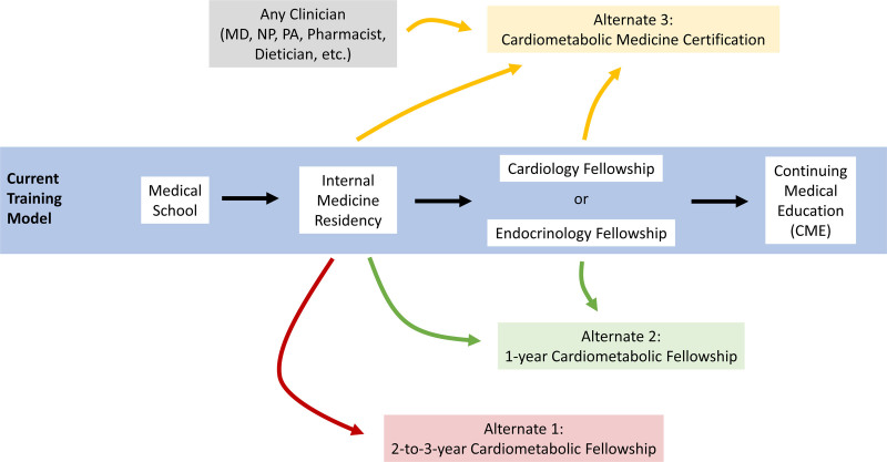 Cardiometabolic medicine: a review of the current proposed approaches to revamped training in the United States.