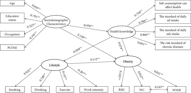 Impact of Sociodemographic Characteristics, Lifestyle, and Obesity on Coexistence of Diabetes and Hypertension: A Structural Equation Model Analysis amongst Chinese Adults.