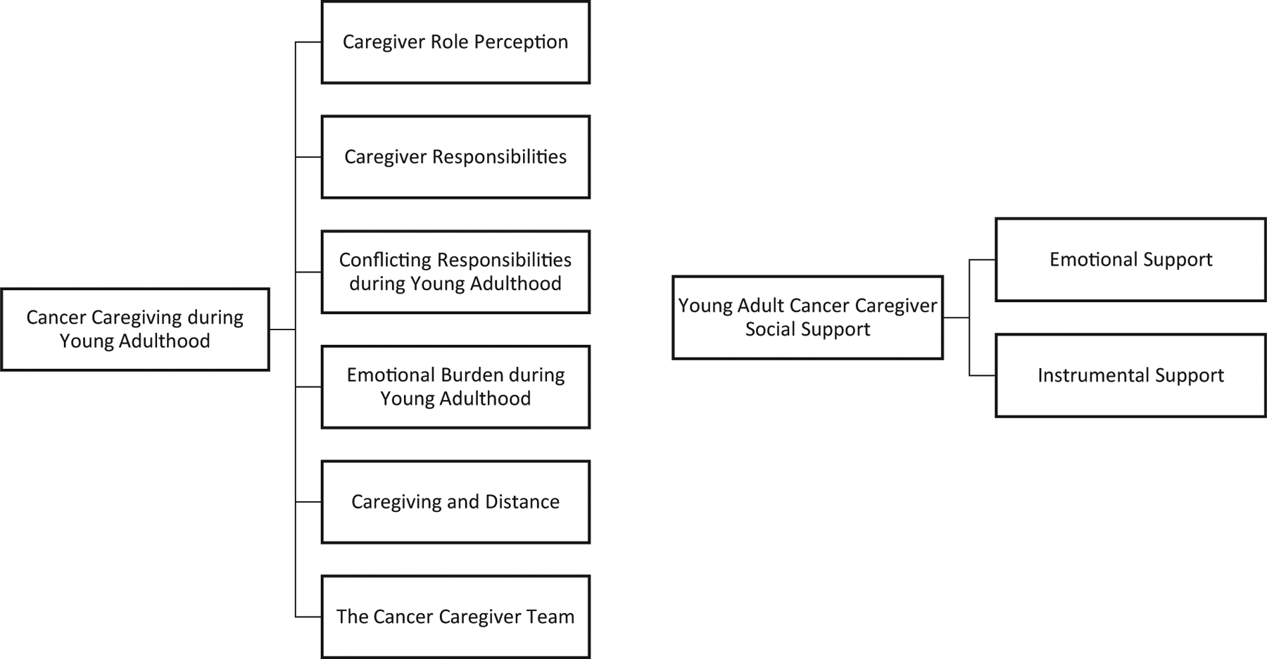 Qualitative inquiry of cancer caregiving during young adulthood: responsibilities, challenges, teamwork, and social support.