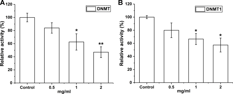 Epigenetic alterations associated with dexamethasone sodium phosphate through DNMT and TET in RPE cells.