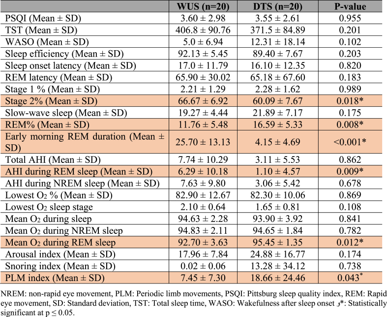 Rapid eye movement (REM) sleep microarchitecture is altered in patients with wake-up ischemic stroke: A polysomnographic study